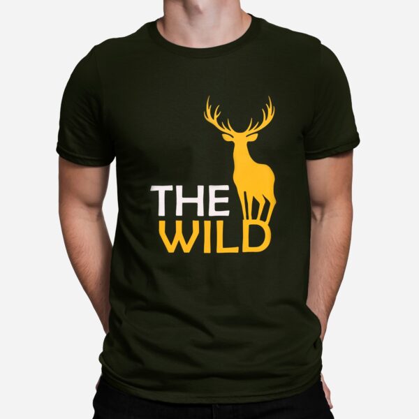 wild deer animal printed t-shirt buy online
