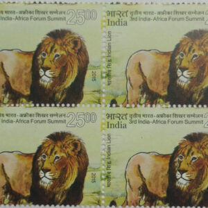 3rd India - Africa Forum Summit Summit, Event, Wild Life, Asiatic Lion, Panthera Leo persica, Indian Lion, Persian Lion Rs. 5