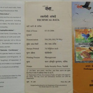 Endangered Birds of India Set of 4 (SBR)