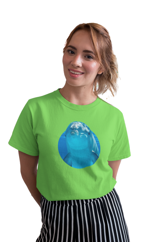 wildlifekart.com Presents Women Cotton Regular Fit T-Shirt | Design : 2 birds have a great day