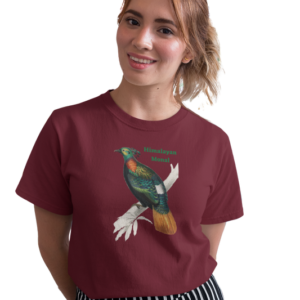 wildlifekart.com Presents Women Cotton Regular Fit T-Shirt | Design : Himalayan Monal