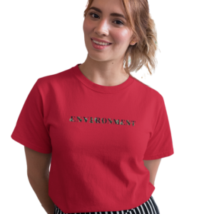 wildlifekart.com Presents Women Cotton Regular Fit T-Shirt | Design : envorinment text