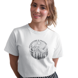 wildlifekart.com Presents Women Cotton Regular Fit T-Shirt | Design : adventure is worthwhile