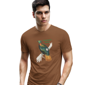 wildlifekart.com Presents Men Cotton Regular Fit T-Shirt | Design : Himalayan Monal