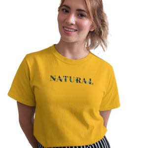 wildlifekart.com Presents Women Cotton Regular Fit T-Shirt | Design : natural text