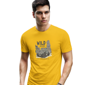 wildlifekart.com Presents Men Cotton Regular Fit T-Shirt | Design : Gypsy wild explorer