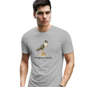 wildlifekart.com Presents Men Cotton Regular Fit T-Shirt | Design : peregrine falcon