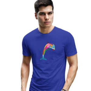 wildlifekart.com Presents Men Cotton Regular Fit T-Shirt | Design : multicolor bald eagle