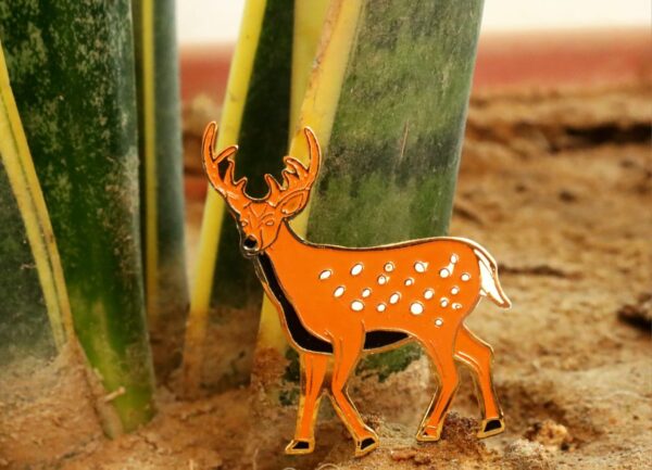 Spotted deer Lapel Pin by Wildcorner, 1 of its kind Lapel Pin